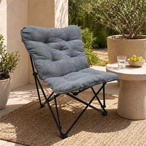 Καρέκλα Εξωτερικού Χώρου Πτυσσόμενη Spitishop Butterfly Grey