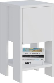 Κομοδίνο Λευκό EMA 30x30x55