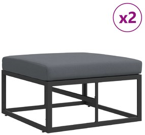 vidaXL Σετ Καναπέ Κήπου 11 pcs Μαύρο 70 x 70 x 32 εκ Αλουμίνιο