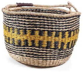 Καλάθι Διακοσμητικό Cocktail XL 0680041 40x40x22cm Multi Soulworks Seagrass