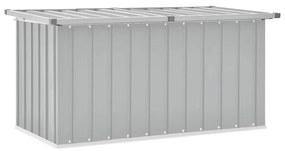vidaXL Μπαούλο Αποθήκευσης Κήπου Γκρι 129 x 67 x 65 εκ.