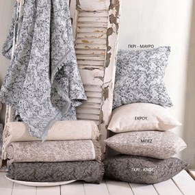 Διακοσμητική Μαξιλαροθήκη (40x40) Rythmos Xaviera Εκρού