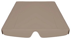 vidaXL Πανί Ανταλλακτικό για Κούνια Κήπου Taupe 188/168 x 145/110 εκ.