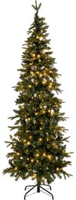 Χριστουγεννιάτικο Δέντρο Slim 240εκ.-1126 Tips Με 400 Led Θερμό Λευκό Φως Pre-Lit Slim Alpine iliadis 90541