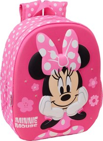 Σχολική Τσάντα Minnie Mouse Ροζ 27 x 33 x 10 cm