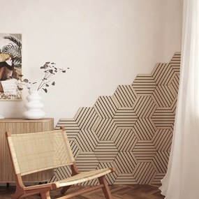 3D Πάνελ Τοίχου Ξύλινα (Σετ 3τμχ) A-S Colva L.Wood 212904