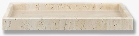Διακοσμητικός Δίσκος TRAVERTINE Μπεζ W16 x L31 x H3 cm METTE DITMER