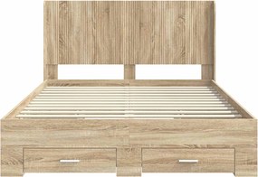 vidaXL Καλάθι με αποθήκη και κεφαλάρι Sonoma Δρυς Επεξεργασμένο Ξύλο