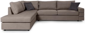 Γωνιακός καναπές Holmes-Mocca-Αριστερή