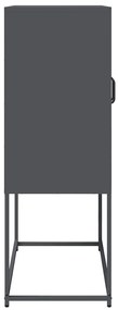 vidaXL Highboard Ανθρακί 68x39x107 cm Χάλυβας