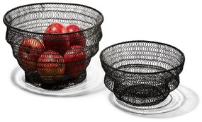 Φρουτιέρα Flex 122020 Φ29cm Black Philippi Μέταλλο