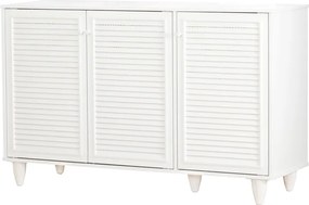 Παπουτσοθήκη-ντουλάπι Ronan pakoworld σε λευκή απόχρωση 105x35x66εκ