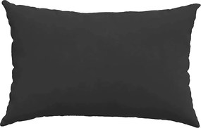 vidaXL Μαξιλάρι Καναπέ 2 pcs Μαύρο 60 x 40 cm ύφασμα