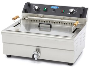 Deep Fryer - 20L - 1 Basket - with Drain Tap