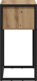 vidaXL End Table Καρυδιά Χειροποίητης Εργασίας 100 x 36 x 75 εκ.