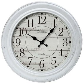 Ρολόι Τοίχου ROL615 40,2x40,2x4,8cm White Espiel Πολυρεσίνη