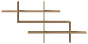 vidaXL Ραφιέρα Τοίχου Αρτισιανή Δρυς 124,5x18x60,5 εκ. Επεξ. Ξύλο