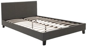 Κρεβάτι Nevil  150x200 με ύφασμα χρώμα ανθρακί