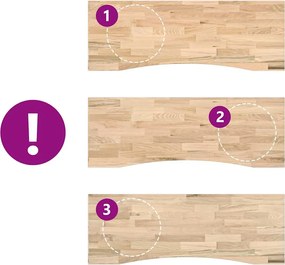 VidaXL Επιτραπέζια Επιφάνεια Ακατέργαστη Μασίφ Ξύλο Δρυς Ορθογώνια