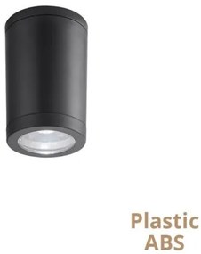 Σποτ Φωτιστικό Οροφής 1xGU10 Σκούρο Γκρι ΙΡ65 Downlight Melinda 4318200 Viokef-4318200-Ανθρακί 4318200