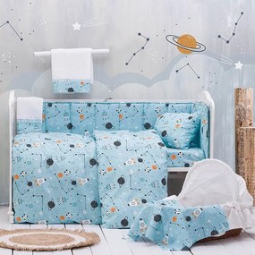 Πάντα Βρεφική Astroworld Blue Ρυθμός 43x200cm 100% Βαμβάκι