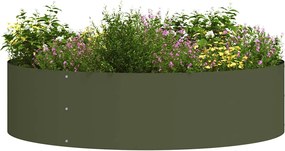 vidaXL Δακτύλιος γλάστρας Ελιά Πράσινη 80 x 80 x 20 cm