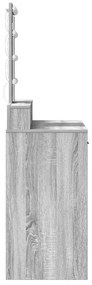 vidaXL Τραπέζι περιποίησης Γκρι 100 x 41 x 140 εκ. Επεξεργασμένο ξύλο