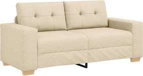 vidaXL Διθέσιος Καναπές-Διάδρομος Κρεμ 180x77x82 εκ. Ύφασμα