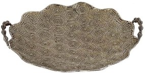 Διακοσμητικός Δίσκος GLD109 38x36x6,5cm Gold Espiel Μέταλλο