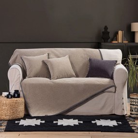 Ριχτάρι Brand Beige Nef-Nef Three-Seater 170x300cm Ακρυλικό-Πολυέστερ