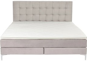 Κρεβάτι Boxspring  Benito Star Εκρού 160x200εκ 213x160x110εκ - Μπεζ