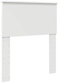 vidaXL Κεφαλάρι με κεφαλάρι Λευκό 75 cm Επεξεργασμένο ξύλο