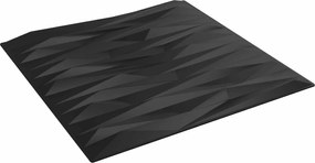 vidaXL Πάνελ τοίχου 12 pcs Μαύρη Πέτρα 50 x 50 cm Φελιζόλ XPS