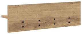 vidaXL Τοίχου Κρεμάστρα με ράφι artisan δρυς 60 x 10.5 x 18 εκ