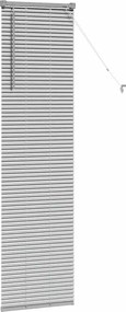 vidaXL Βενετσιάνικες Ρόδες Ασημί 175 x 45 εκ Αλουμίνιο