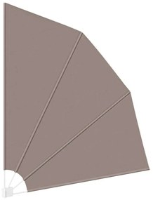 vidaXL Αδιάφανο σκίαστρο μπαλκονιού Taupe 210 x 210 cm ύφασμα