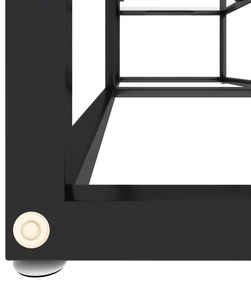 vidaXL Έπιπλο Τηλεόρασης Διαφανές 140x40x40,5εκ. από Γυαλί Ασφαλείας