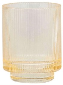 Ποτηροθήκη Vintage Crystal AH-BA72013 Φ8x10cm Yellow Andrea House Γυαλί