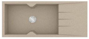 Sanitec Granite 817 Sabbia Γρανιτένιος Νεροχύτης 116 1B 1D 80cm