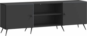vidaXL Ντουλάπι TV Μαύρο 150 x 31 x 50 εκ. Επεξεργασμένο Ξύλο