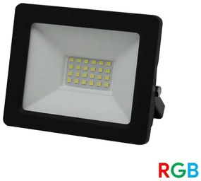 Adeleq Προβολέας LED-SMD RGB 24VDC 10W 4 Καλωδίων Χρειάζεται Controller Μαύρος 3-39102499