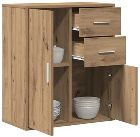 vidaXL Πλαϊνό γραφείο artisan δρυς 60 x 31 x 70 εκ Επεξεργασμένο ξύλο