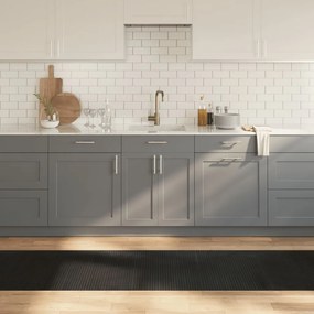 vidaXL Χαλί Ορθογώνιο Μαύρο 70 x 500 εκ. Μπαμπού