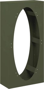 vidaXL Ράφι Καυσόξυλων 50x23x100 εκ. Χάλυβας ψυχρής έλασης