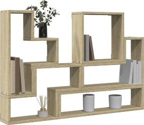 vidaXL Ραφιέρα Τοίχου Sonoma Δρυς 96x12x64 εκ. από Επεξεργασμένο Ξύλο