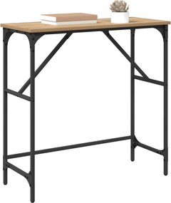 vidaXL Τραπέζι κονσόλας Artisan Oak 75 x 32 x 75 εκ.