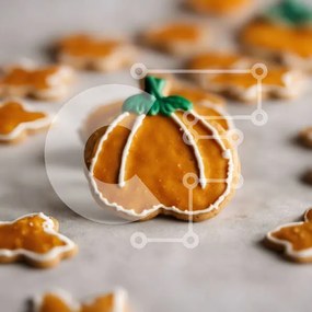 Σετ των 2 Intra Συλλεκτικό Ξύλινο Παζλ Plywood 4mm - Μπισκότα κολοκύθας με μελόψωμο Σε Ξύλινο Κουτί - Διαστάσεις: 10x10 cm – 25 κομμάτια