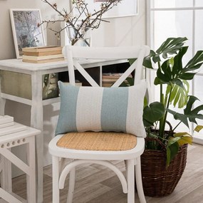 Μαξιλάρι Διακοσμητικό (Με Γέμιση) Gella 08 Light Blue Teoran 30X50 Cotton-Polyester