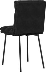 vidaXL Καρέκλες Τραπεζαρίας 2 τεμ. Μαύρες Βελούδινες