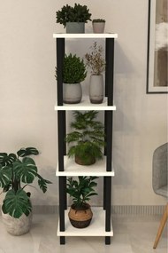 Stewehome διακοσμητική ραφιέρα με 4 επίπεδα και βάση για φυτά από ατλαντικό πεύκο